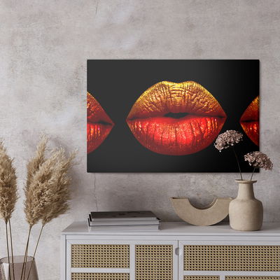 Ljuddämpande tavla - Painted lips