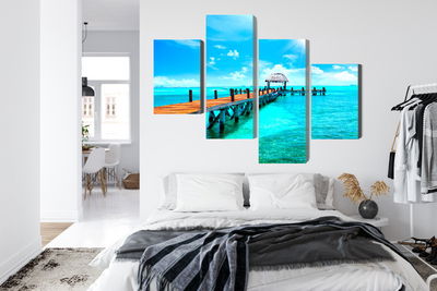 Ljuddämpande tavla - Sunny landscape