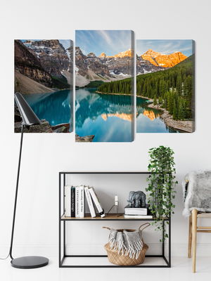 Ljuddämpande tavla - Canadian Moraine Lake 3d