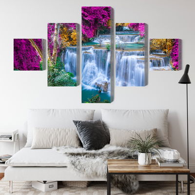 Ljuddämpande tavla - A waterfall in the fall