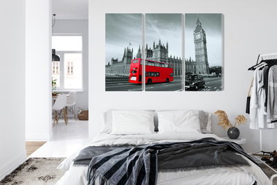 Ljuddämpande tavla - Red London bus