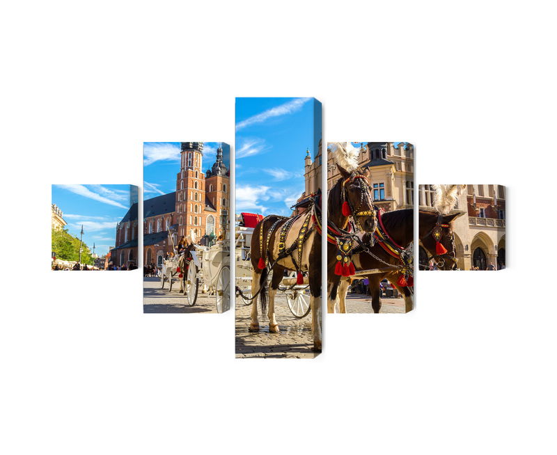 Ljuddämpande tavla - Horse carriages