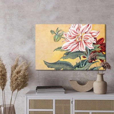 Ljuddämpande tavla - Peonies with leaves