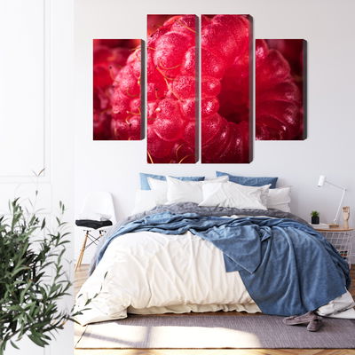 Ljuddämpande tavla - Raspberries on a macro scale