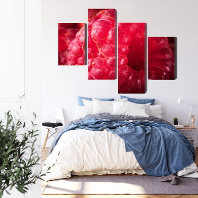 Ljuddämpande tavla - Raspberries on a macro scale