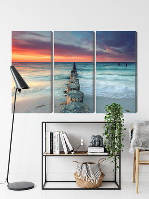 Ljuddämpande tavla - Beautiful sunset over