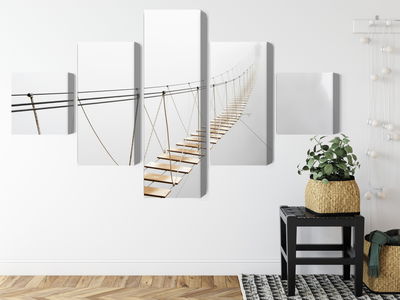 Ljuddämpande tavla - Hanging bridge in the fog