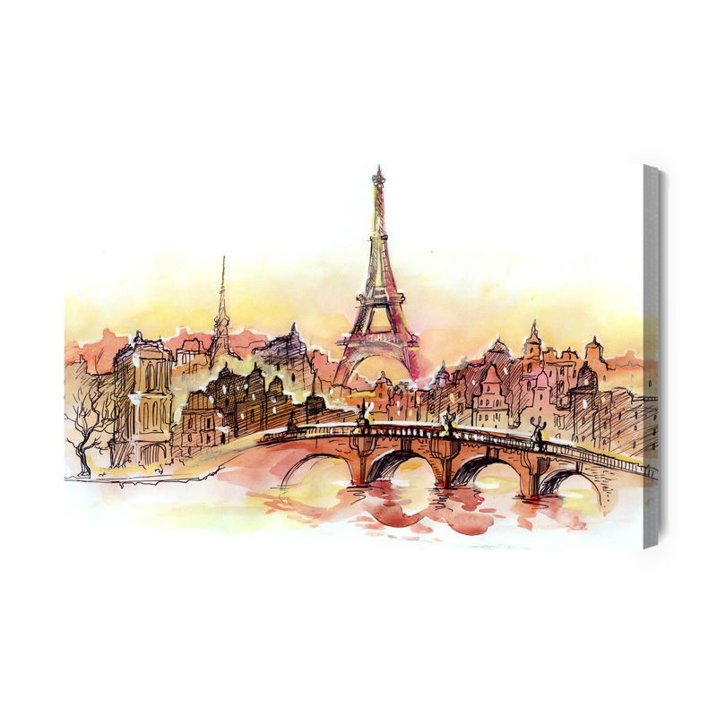 Ljuddämpande tavla - Paris as painted