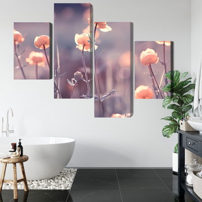 Ljuddämpande tavla - Spring 3d flowers