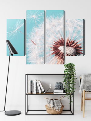 Ljuddämpande tavla - Dandelion flower on a macro