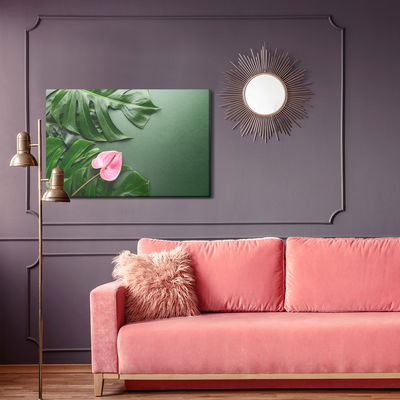 Ljuddämpande tavla - Pink flower