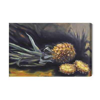 Ljuddämpande tavla - Painted pineapple