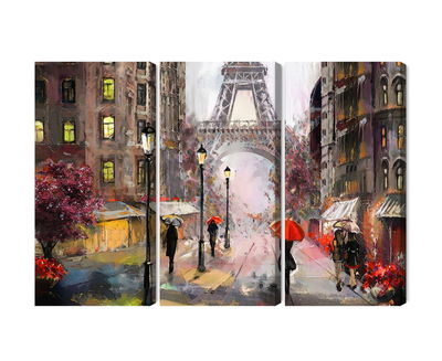 Ljuddämpande tavla - View of the street of Paris