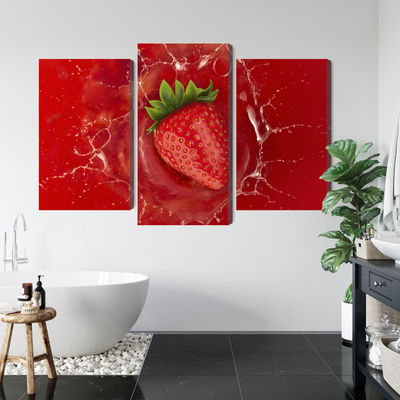 Ljuddämpande tavla - Juicy strawberry