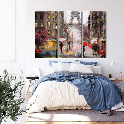 Ljuddämpande tavla - View of the street of Paris