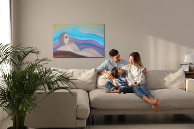 Ljuddämpande tavla - An abstract painting