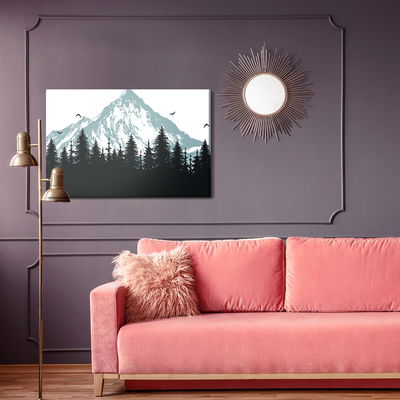 Ljuddämpande tavla - Forest at the foot