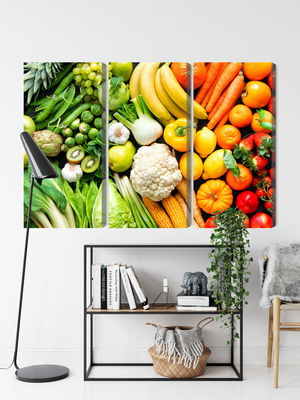 Ljuddämpande tavla - Fruits and vegetables