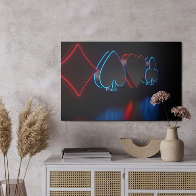 Ljuddämpande tavla - Futuristic card symbols