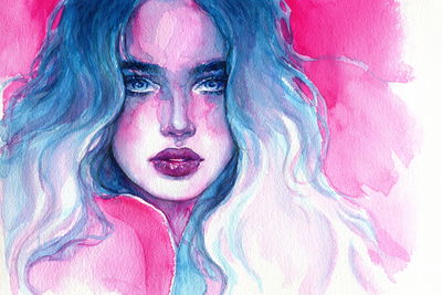 Ljuddämpande tavla - Portrait of a woman