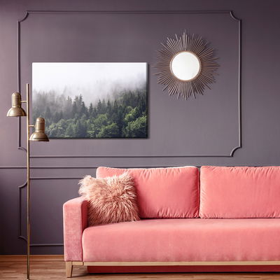 Ljuddämpande tavla - Moon over misty trees