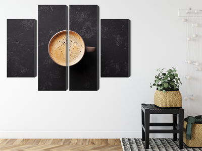 Ljuddämpande tavla - A cup of fresh coffee