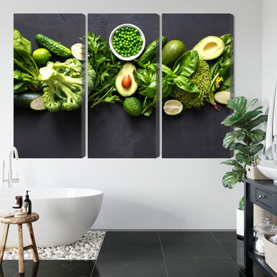 Ljuddämpande tavla - Green vegetables