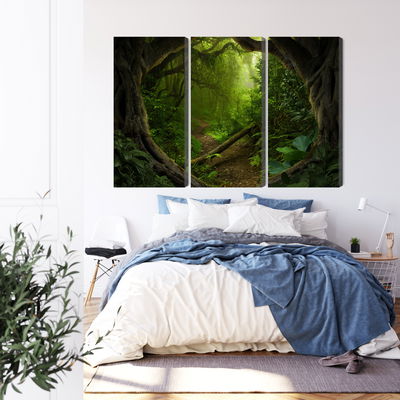 Ljuddämpande tavla - Path in a tropical forest