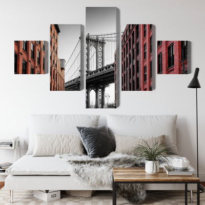 Ljuddämpande tavla - Manhattan bridge view