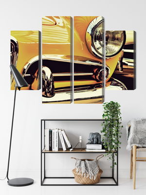 Ljuddämpande tavla - The front of a vintage car