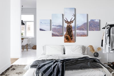 Ljuddämpande tavla - A deer on a background