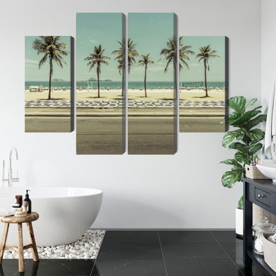 Ljuddämpande tavla - Palm trees on the ipanema