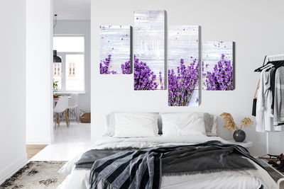 Ljuddämpande tavla - Lavender flowers on a rustic