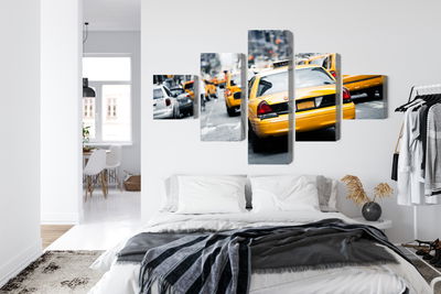 Ljuddämpande tavla - Taxis on the streets of new