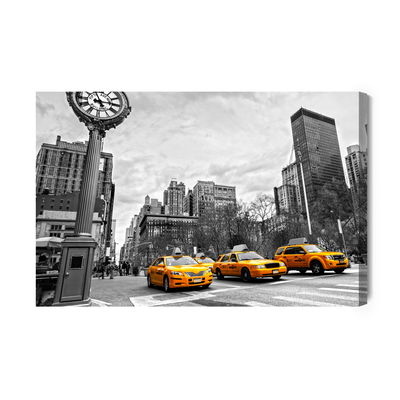 Ljuddämpande tavla - Yellow taxis in New York city