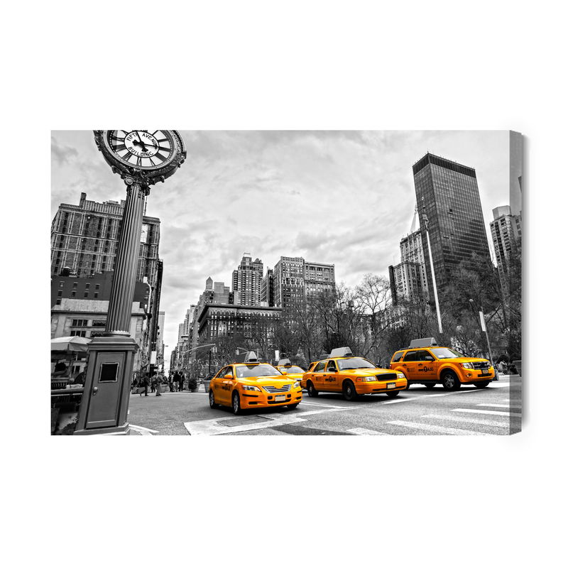 Ljuddämpande tavla - Yellow taxis in New York city