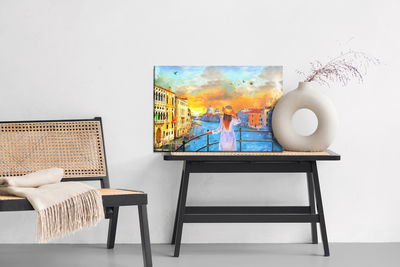 Ljuddämpande tavla - A woman in venice