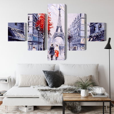 Ljuddämpande tavla - The view of the Paris street