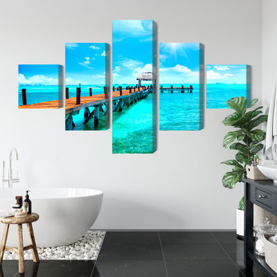 Ljuddämpande tavla - Sunny landscape