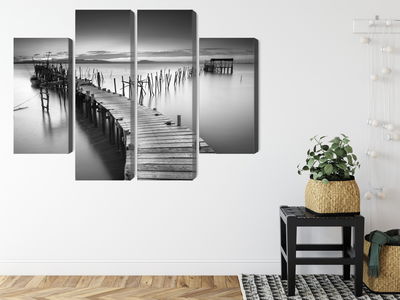 Ljuddämpande tavla - A dilapidated pier