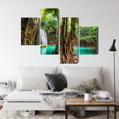 Ljuddämpande tavla - Erawan waterfalls