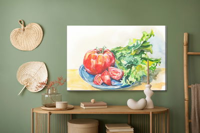 Ljuddämpande tavla - Tomato with lettuce