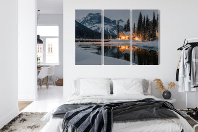 Ljuddämpande tavla - Emerald lake in Canada