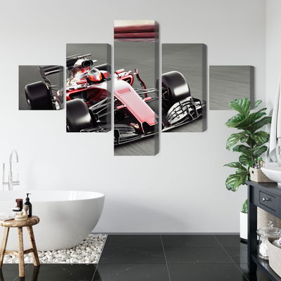 Ljuddämpande tavla - Formula 1 car on the track