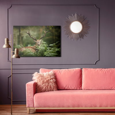 Ljuddämpande tavla - A deer in the green
