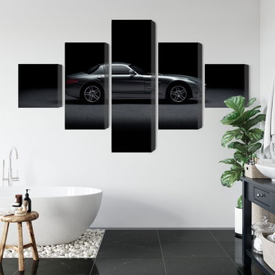 Ljuddämpande tavla - Sports car on a dark