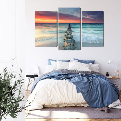 Ljuddämpande tavla - Beautiful sunset over