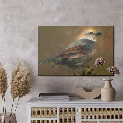 Ljuddämpande tavla - Bird sitting on a branch