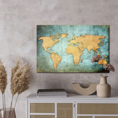 Ljuddämpande tavla - The world map