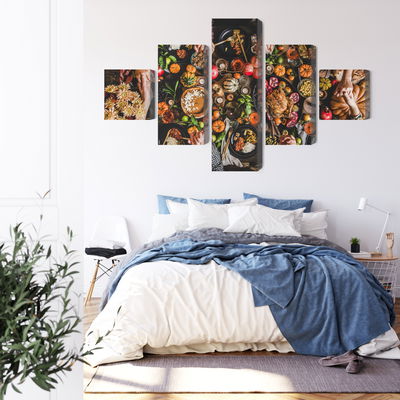 Ljuddämpande tavla - The table was set abundantly